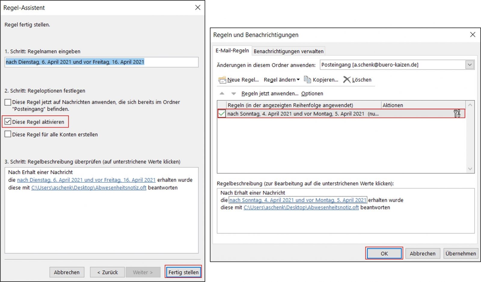 Abwesenheitsnotiz In Outlook Einrichten Anleitung