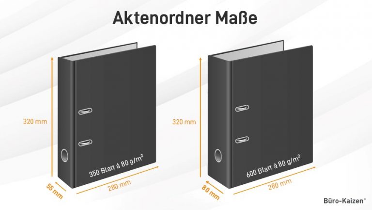 Aktenordner Ma E Standard Und Schmale Variante