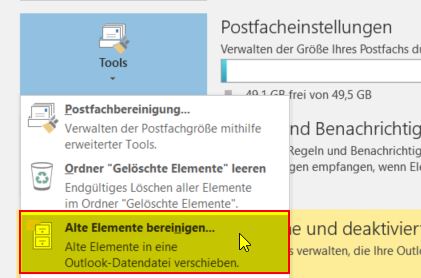 Mails Archivieren In Outlook Archive Passgenau Anlegen Buro Kaizen