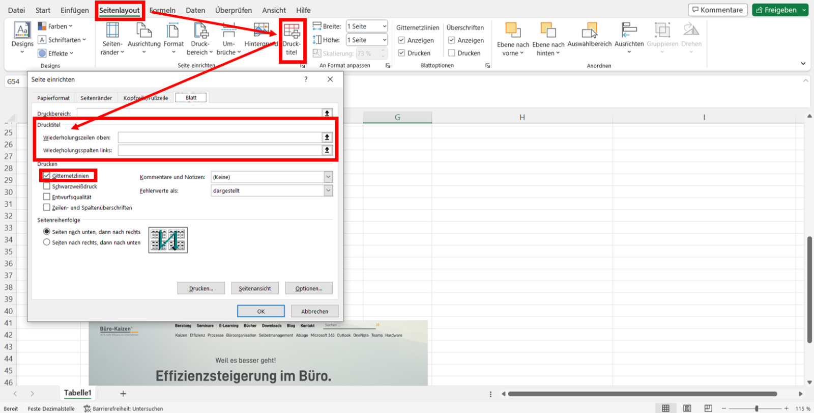 Excel Druckbereich Festlegen Alle M Glichkeiten Einfach Erkl Rt