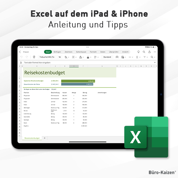 Anleitung Excel auf iPad und iPhone