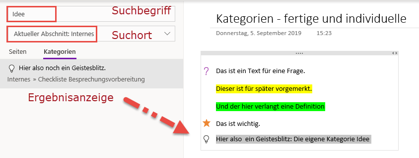 Onenote Kategorien Mehr Ubersicht Fur Ihre Notizen