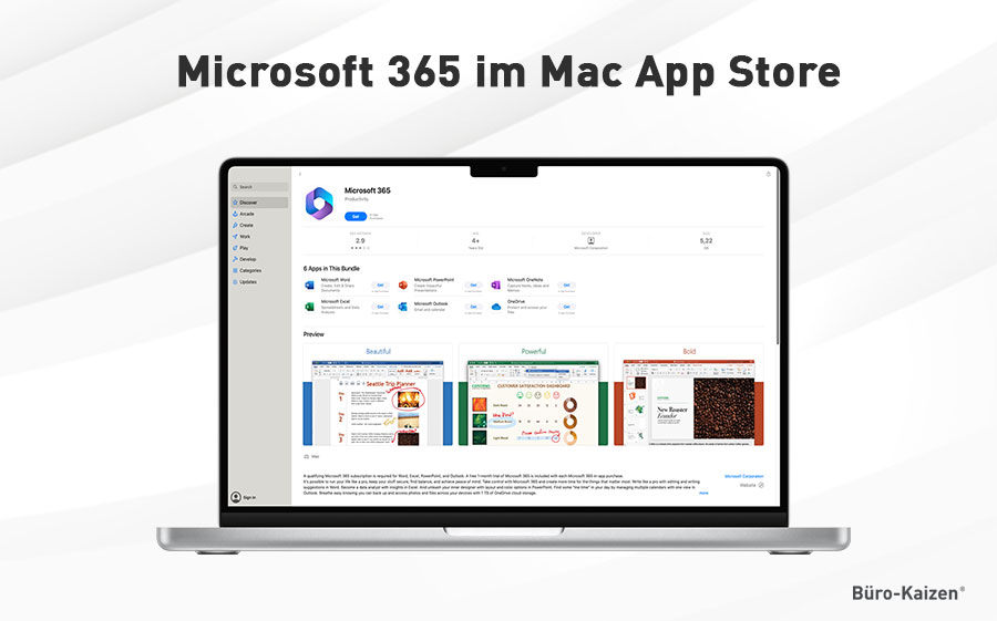 Microsoft 365 fuer Mac im App-Store