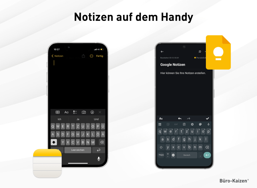 Notizen machen mit dem Handy 