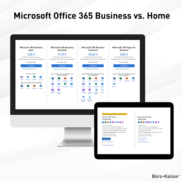 Microsoft Office 365 Business vs. Home