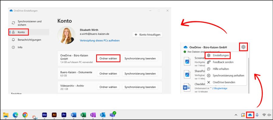 OneDrive selektiv aktivieren