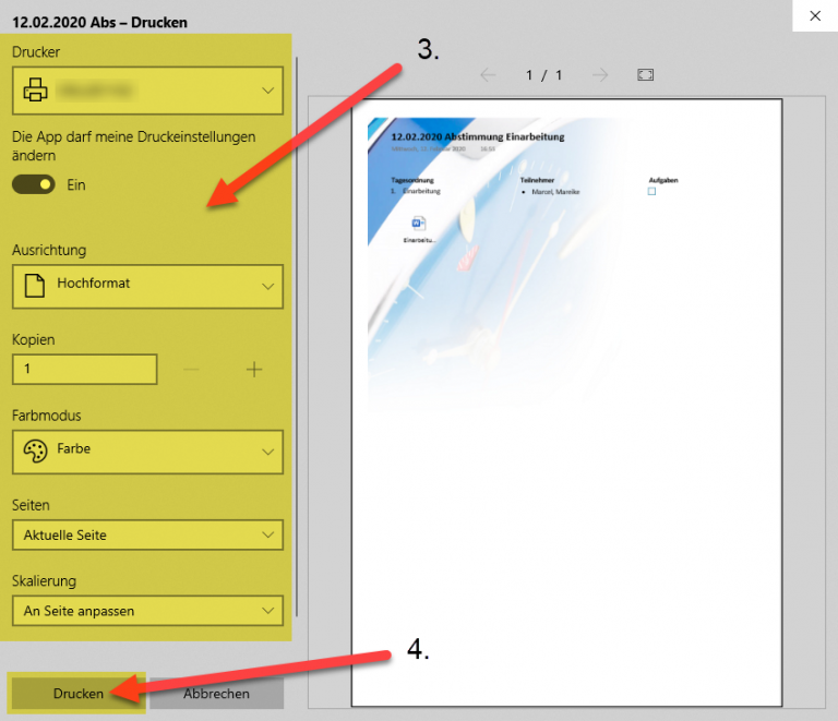 Onenote Drucken Mit Windows Android Ipad Und Iphone Büro Kaizen 4374