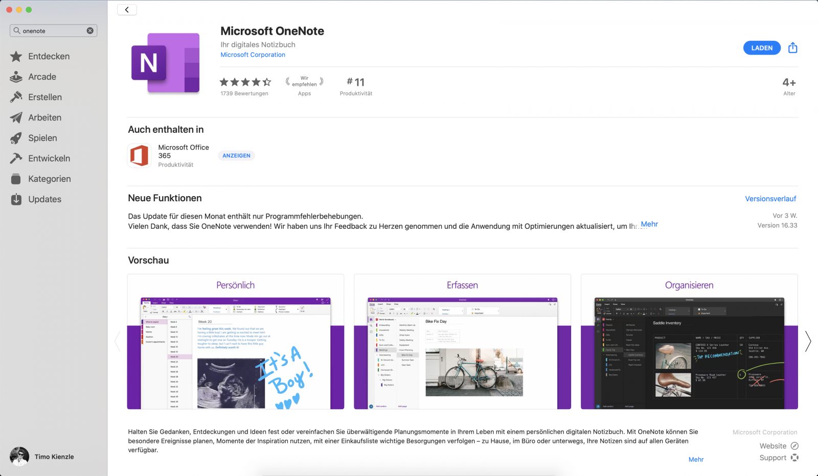 onenote macos