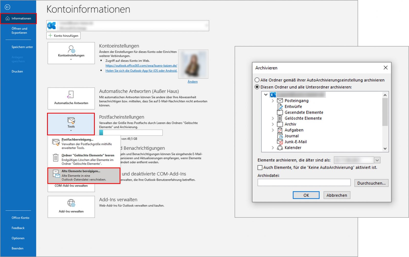 Outlook Archivierung Manuell Oder Automatisch