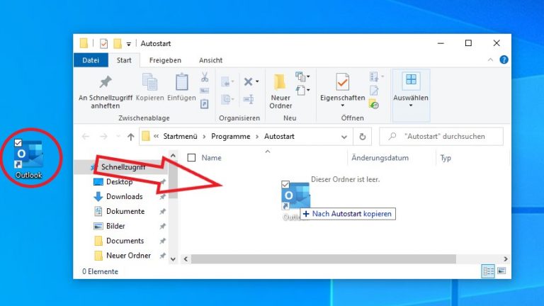 Outlook Autostart einrichten: So funktioniert es  Büro-Kaizen