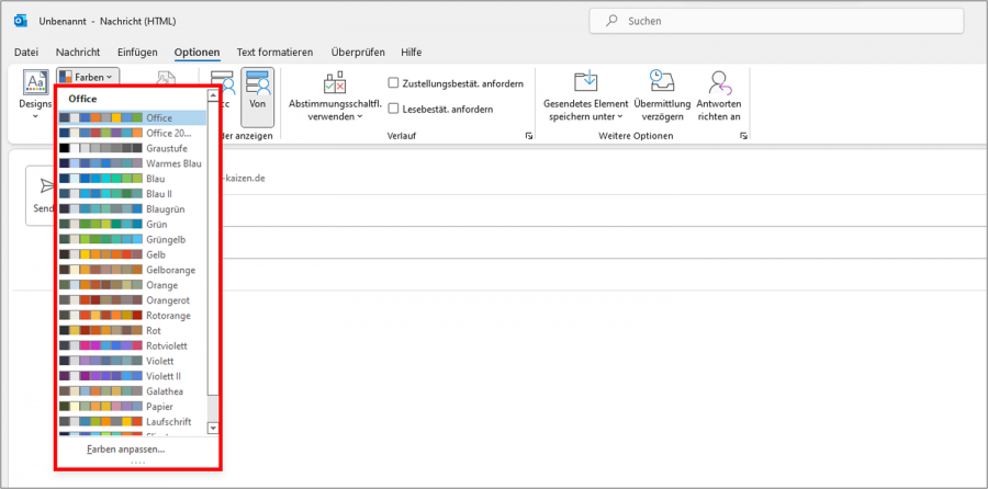 Outlook Farbe ändern: Office-Design anpassen (inkl. Video)