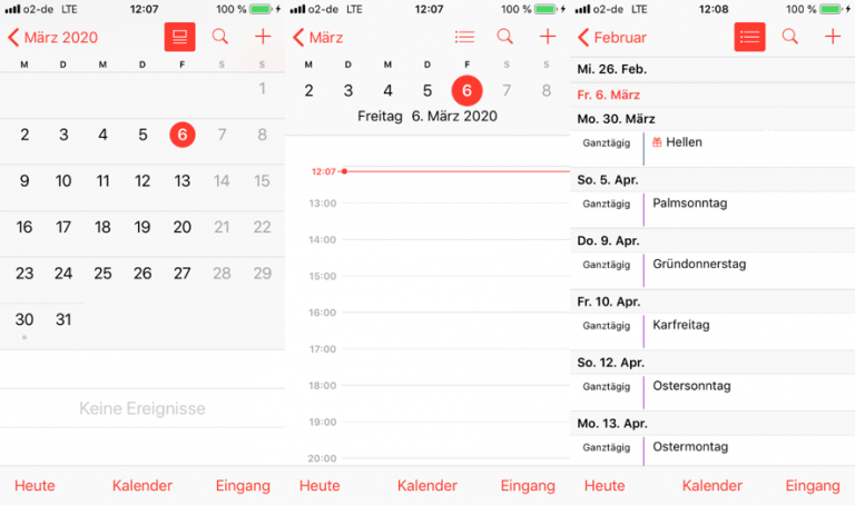 Outlook-Kalender iPhone synchronisieren iOS  Büro-Kaizen