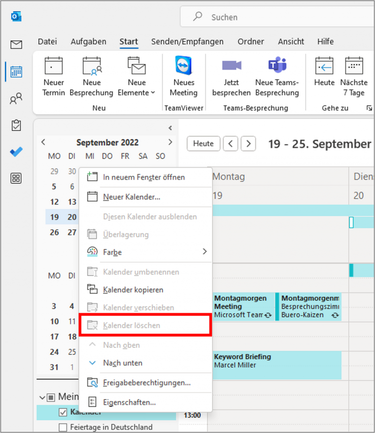 Outlook Kalender löschen: Schnell und unkompliziert