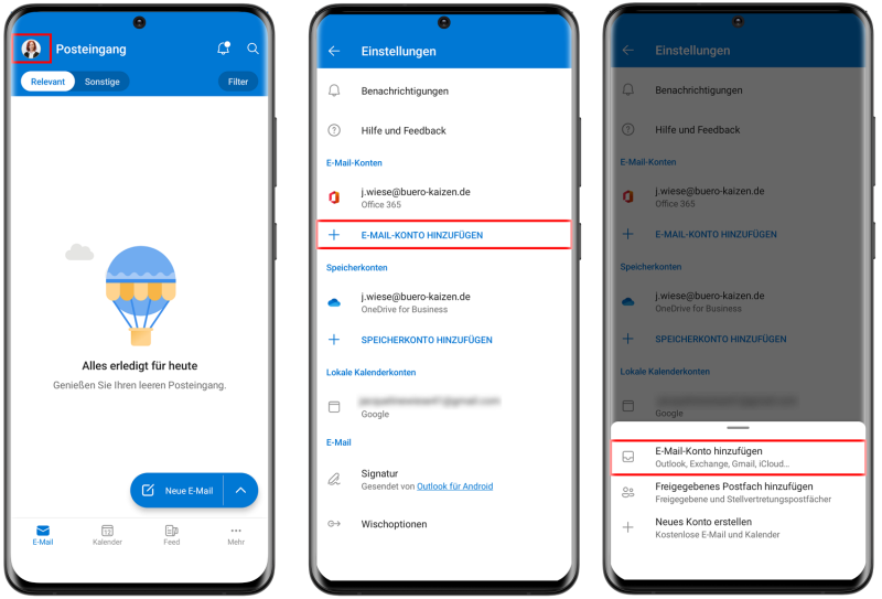 Outlook Kalender synchronisieren  Anleitung