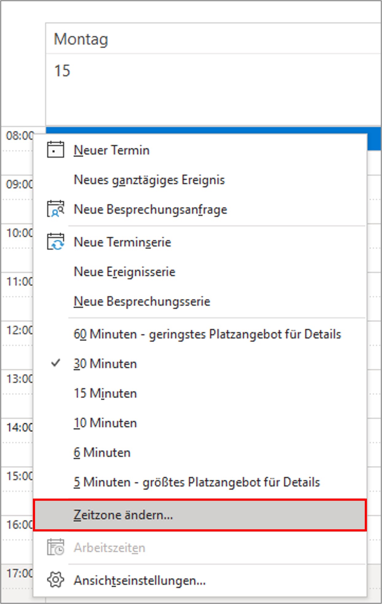 Kalenderwoche Outlook Kalender 