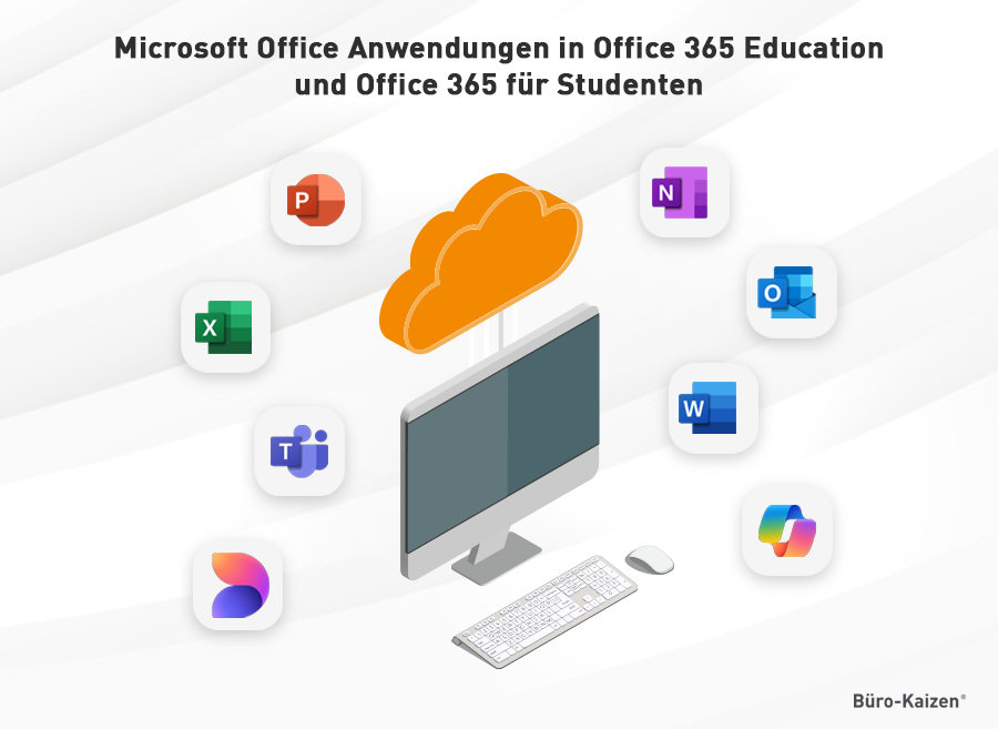 Alle Anwendungen in Office 365 Education und Microsoft Office für Studenten