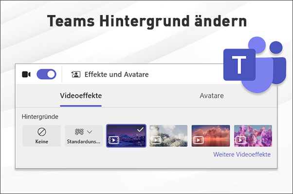 Den Hintergrund in Teams ändern.